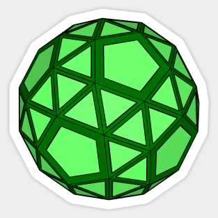 gmtrx lawal snub dodecahedron Sticker